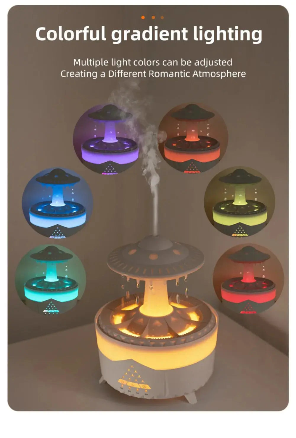 UFO Humidifier Night Light NetEmporium