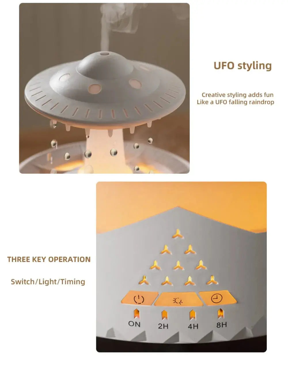 UFO Humidifier Night Light NetEmporium